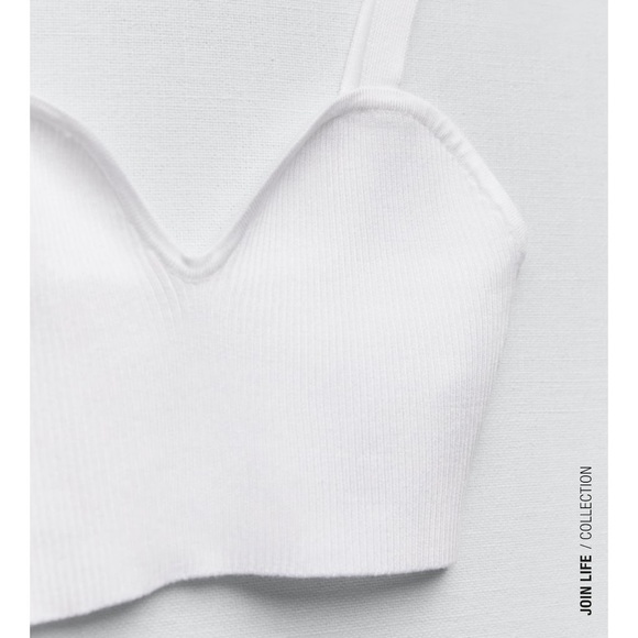 Zara RIBBED STRAPPY TOP​ - Picture 4 of 4